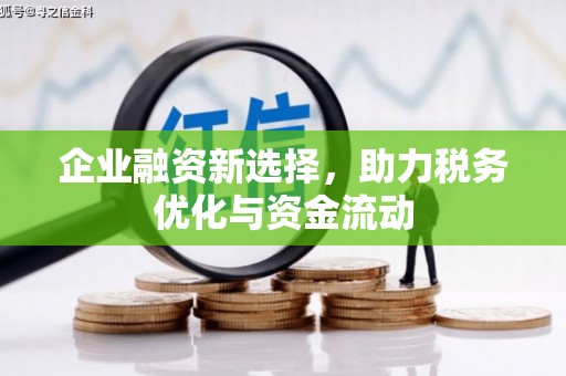 龙游企业融资新选择，助力税务优化与资金流动