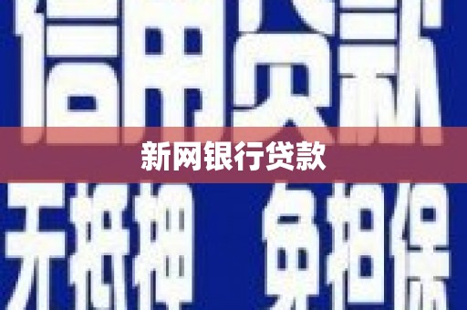 龙游新网银行贷款