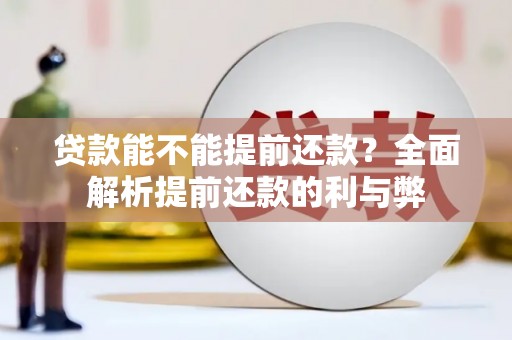 龙游贷款能不能提前还款？全面解析提前还款的利与弊