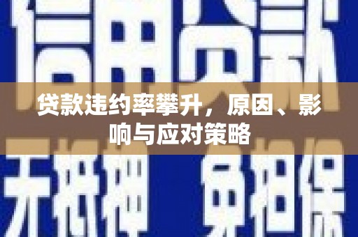 龙游贷款违约率攀升，原因、影响与应对策略