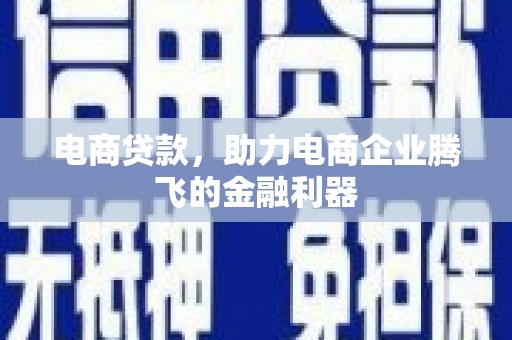 龙游电商贷款，助力电商企业腾飞的金融利器