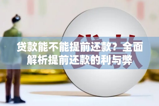 龙游贷款能不能提前还款？全面解析提前还款的利与弊