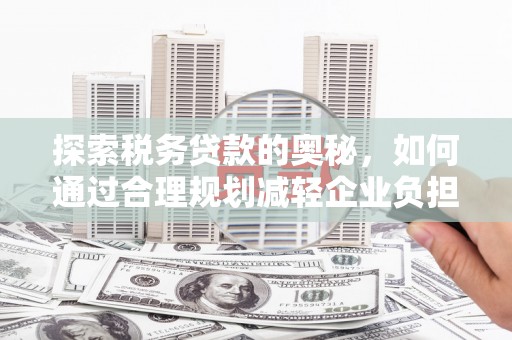 龙游探索税务贷款的奥秘，如何通过合理规划减轻企业负担
