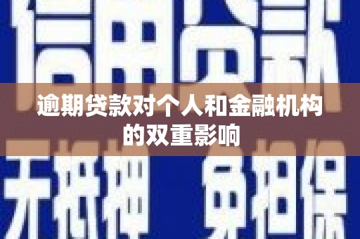 龙游逾期贷款对个人和金融机构的双重影响