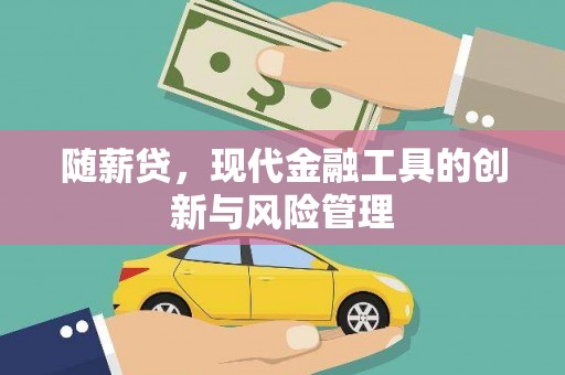 龙游随薪贷，现代金融工具的创新与风险管理