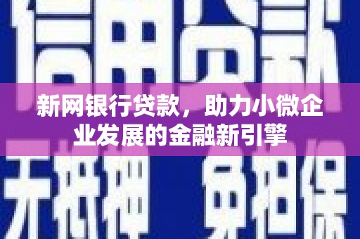 龙游新网银行贷款，助力小微企业发展的金融新引擎