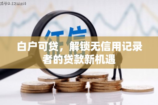 龙游白户可贷，解锁无信用记录者的贷款新机遇