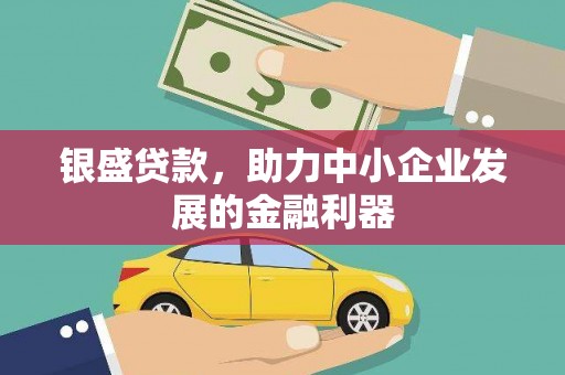 龙游银盛贷款，助力中小企业发展的金融利器