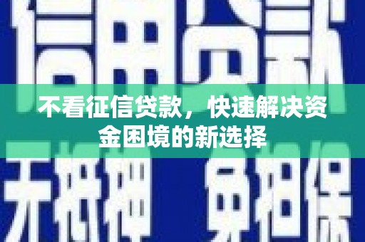 龙游不看征信贷款，快速解决资金困境的新选择