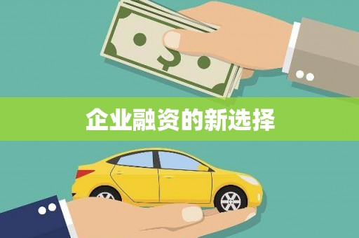 龙游企业融资的新选择