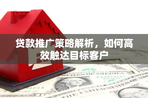 龙游贷款推广策略解析，如何高效触达目标客户