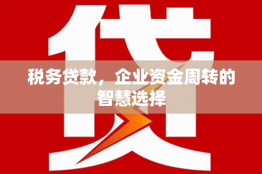 龙游税务贷款，企业资金周转的智慧选择