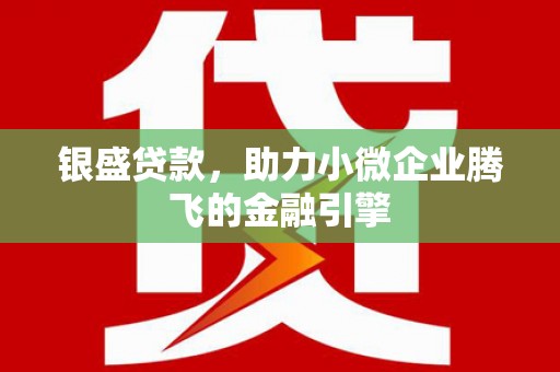 龙游银盛贷款，助力小微企业腾飞的金融引擎