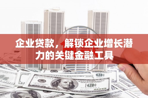 龙游企业贷款，解锁企业增长潜力的关键金融工具