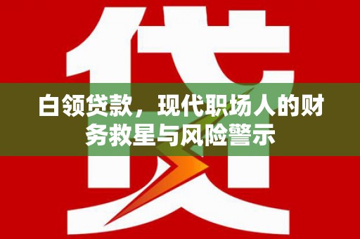 龙游白领贷款，现代职场人的财务救星与风险警示