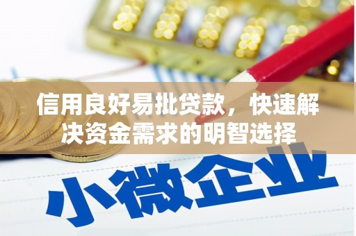 龙游信用良好易批贷款，快速解决资金需求的明智选择