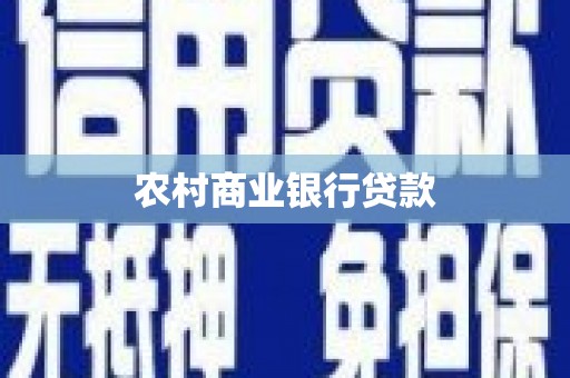 龙游农村商业银行贷款