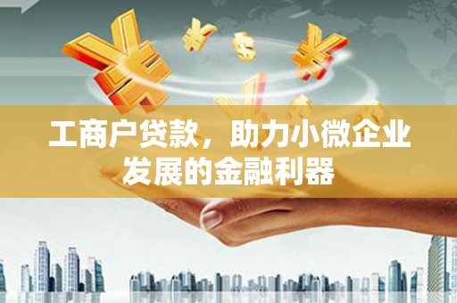 龙游工商户贷款，助力小微企业发展的金融利器