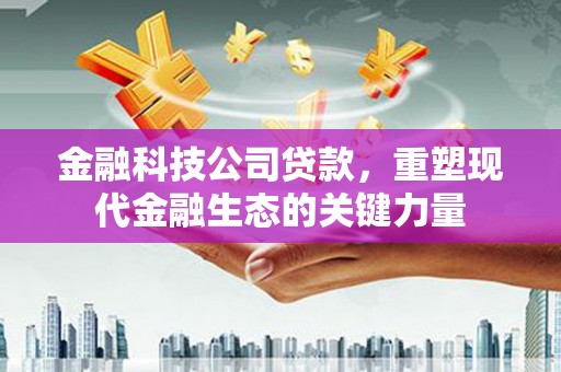 龙游金融科技公司贷款，重塑现代金融生态的关键力量