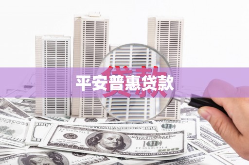 龙游平安普惠贷款