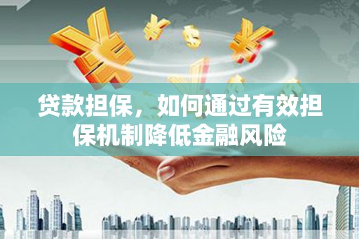 龙游贷款担保，如何通过有效担保机制降低金融风险