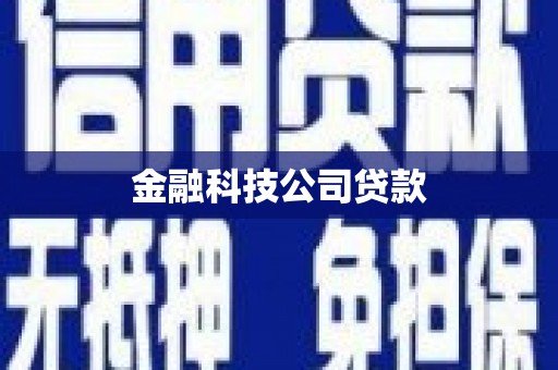 龙游金融科技公司贷款