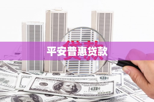 龙游平安普惠贷款
