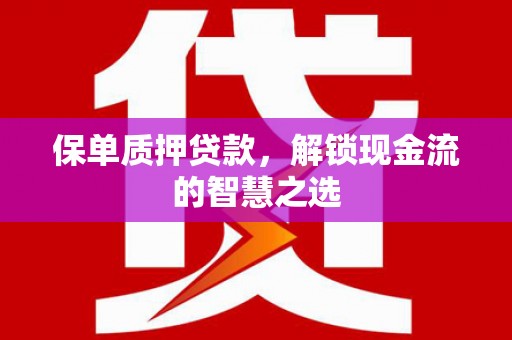 龙游保单质押贷款，解锁现金流的智慧之选
