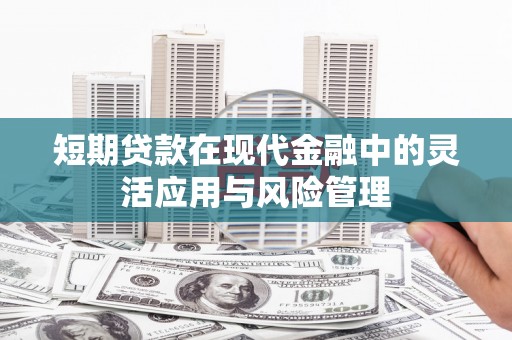 龙游短期贷款在现代金融中的灵活应用与风险管理
