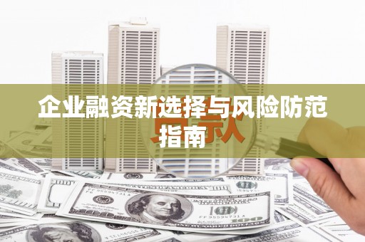 龙游企业融资新选择与风险防范指南
